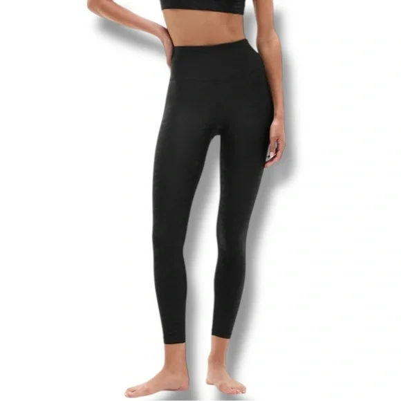 ATHLETA Simone Biles Shine High Rise Elation 7/8 Legging - Black Zebra Shine XL - Picture 2 of 10